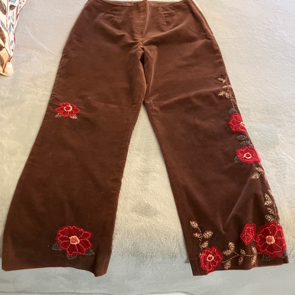 Pinwale Corduroy Slacks with Embellishments - Picture 7 of 7